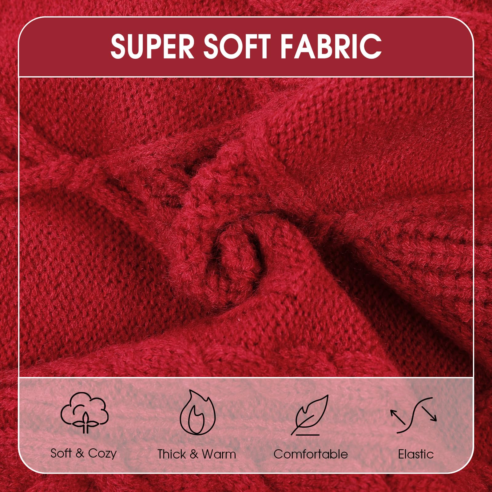 Preferhouse sweater closeup highlights soft knit fabric and stretchable fit.