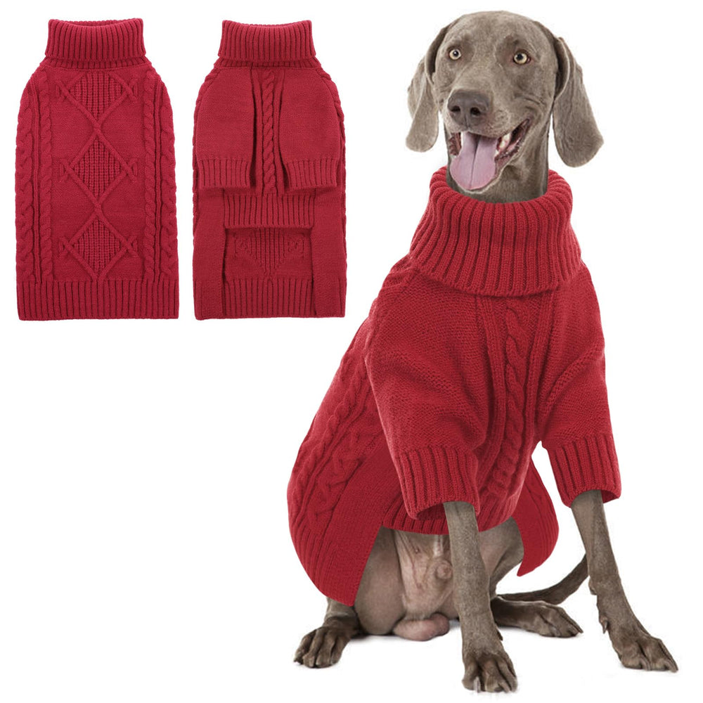 Preferhouse warm turtleneck knit fits a range of breeds for everyday wear.
