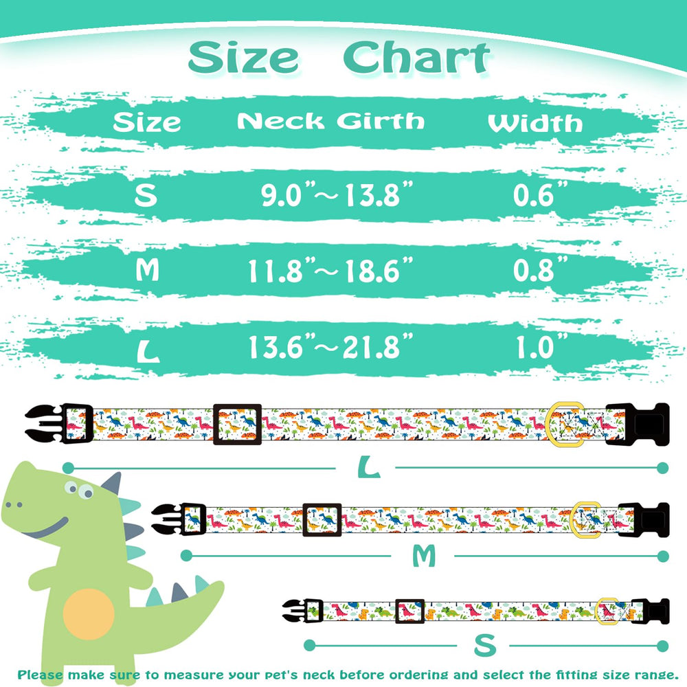 PREHAI personalized collar in bright colors for easy identification