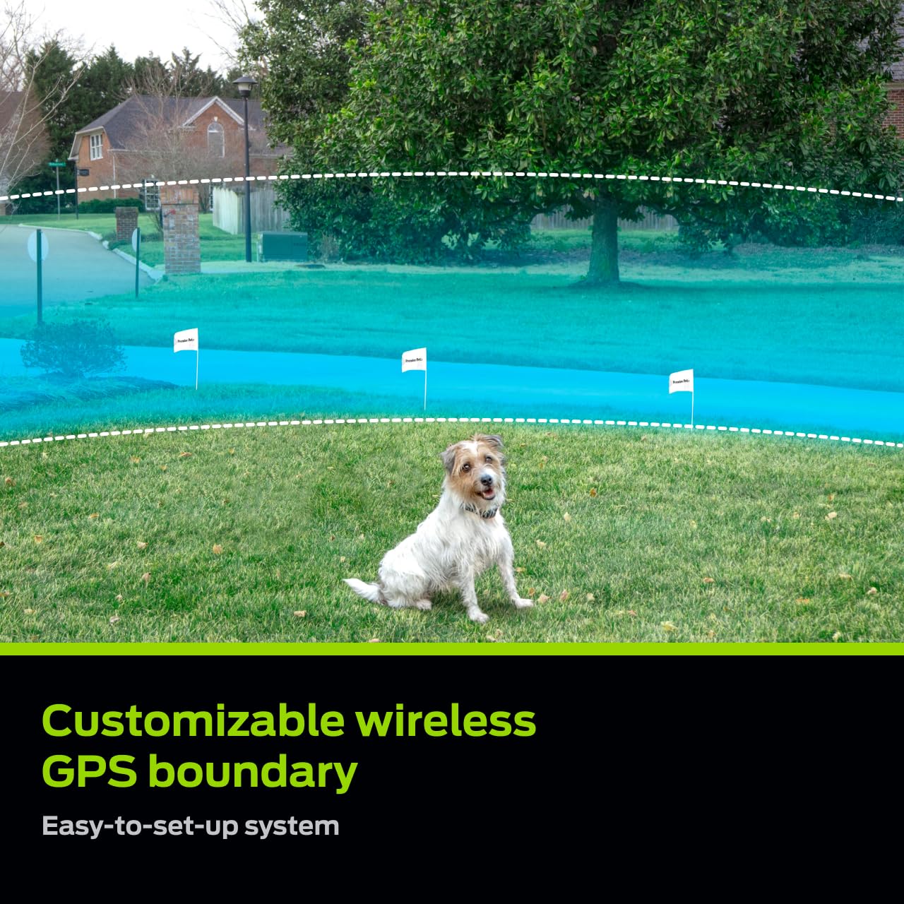 Premier Pet In-Ground Fence Expansion Set demonstrates up to 5 acres of expandable yard coverage.