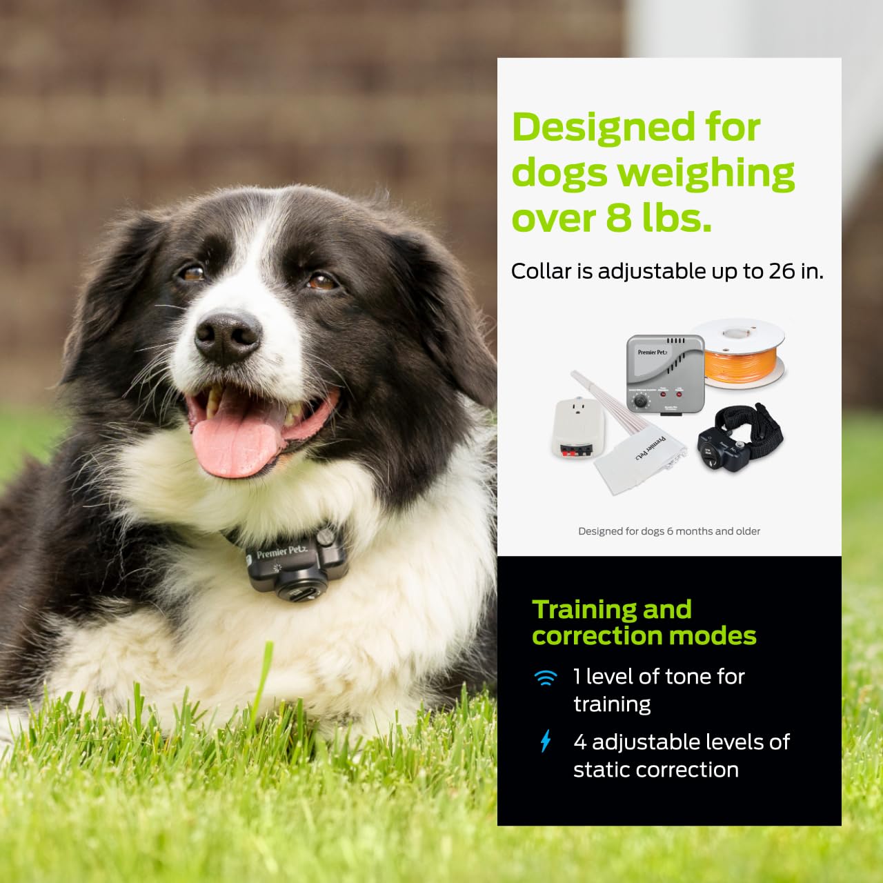 Premier Pet In-Ground Fence tone mode signals when a boundary is approached.