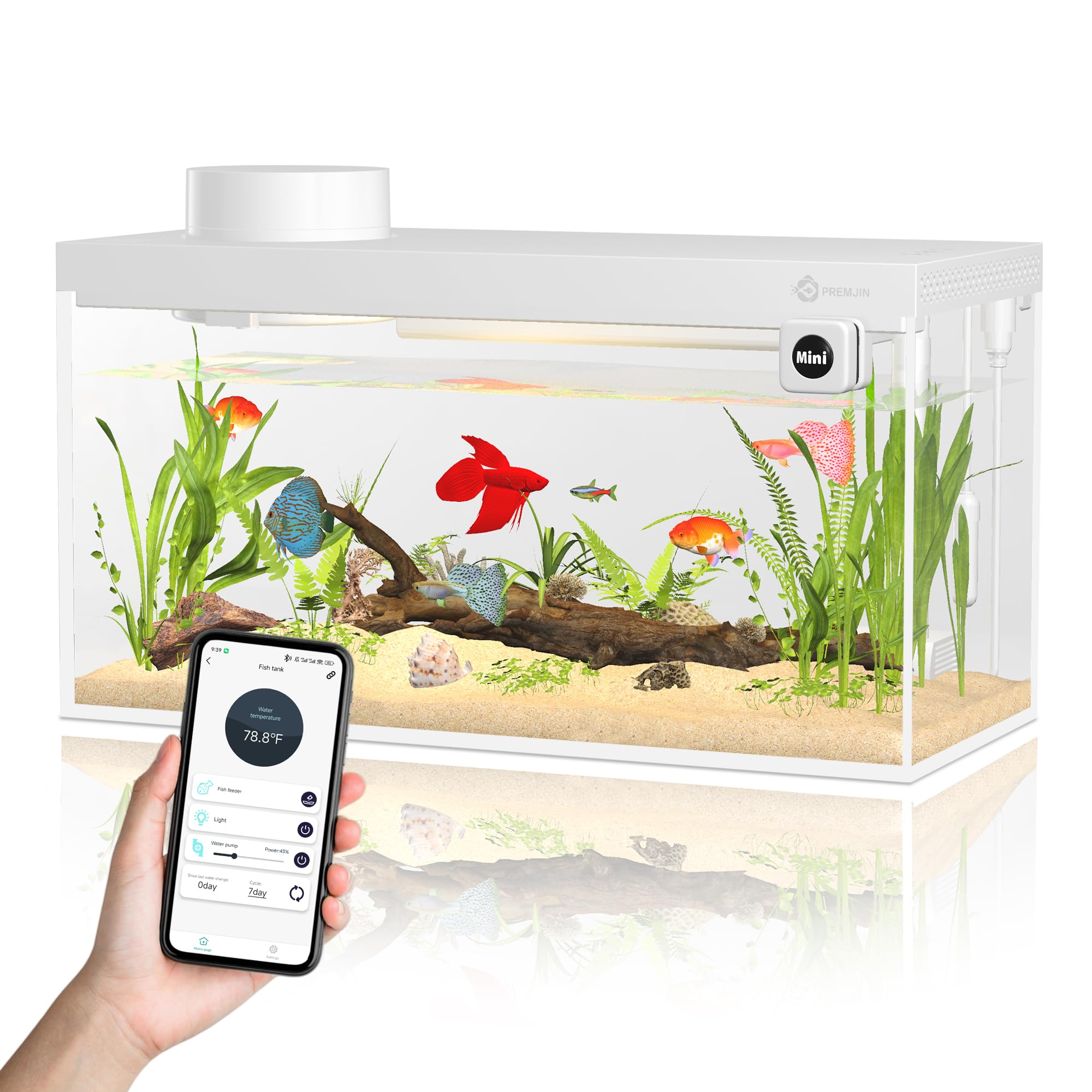 Premjin Smart Fish Tank Kit full setup ready to use for beginners