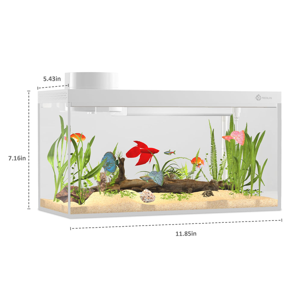 Premjin magnetic cleaner included for quick tank upkeep