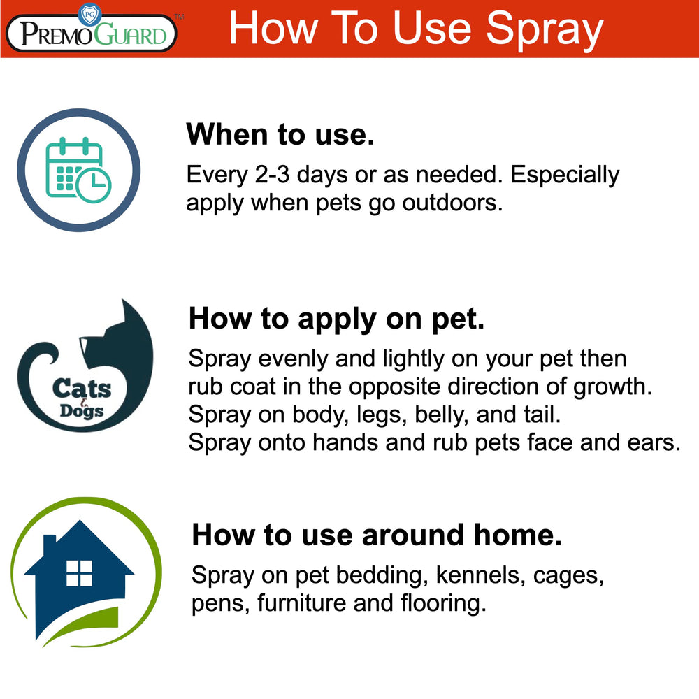 Premo Guard pet protector spray on bedding to keep fabrics fresh and stain-free.