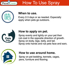 Premo Guard pet protector spray on bedding to keep fabrics fresh and stain-free.