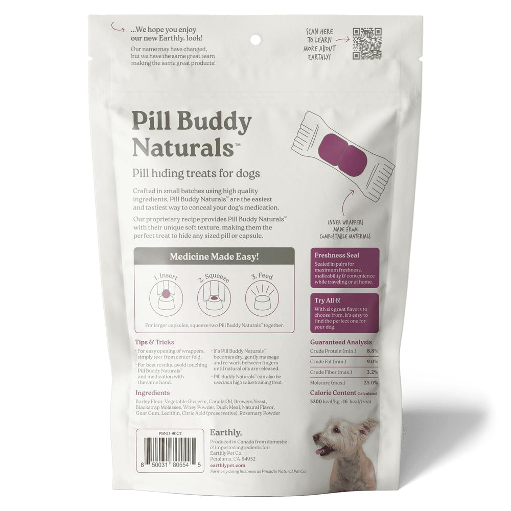 Ingredient-light duck formula from Presidio Pill Buddy suitable for sensitive dogs