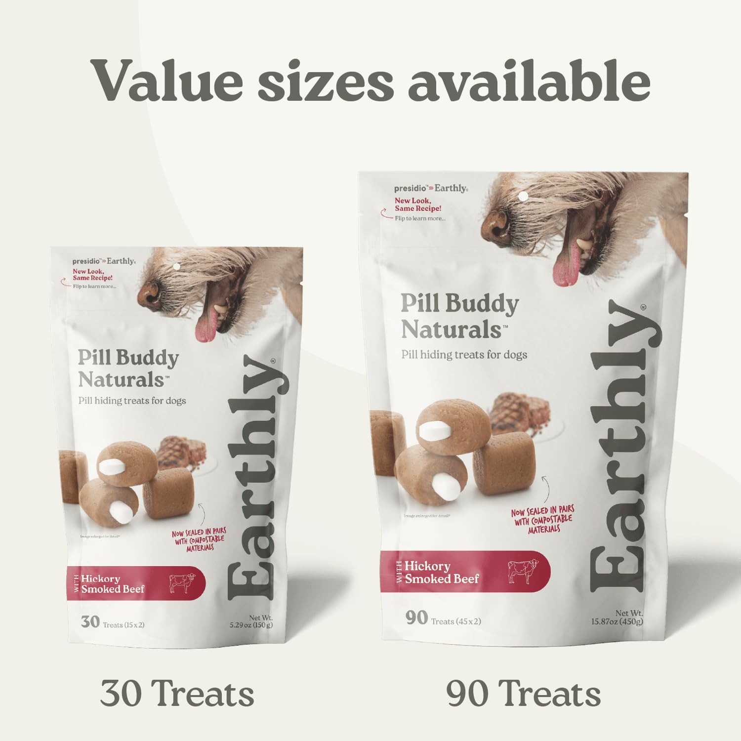 Presidio Pill Buddy Naturals recette sans poulet, adaptée aux chiens sensibles