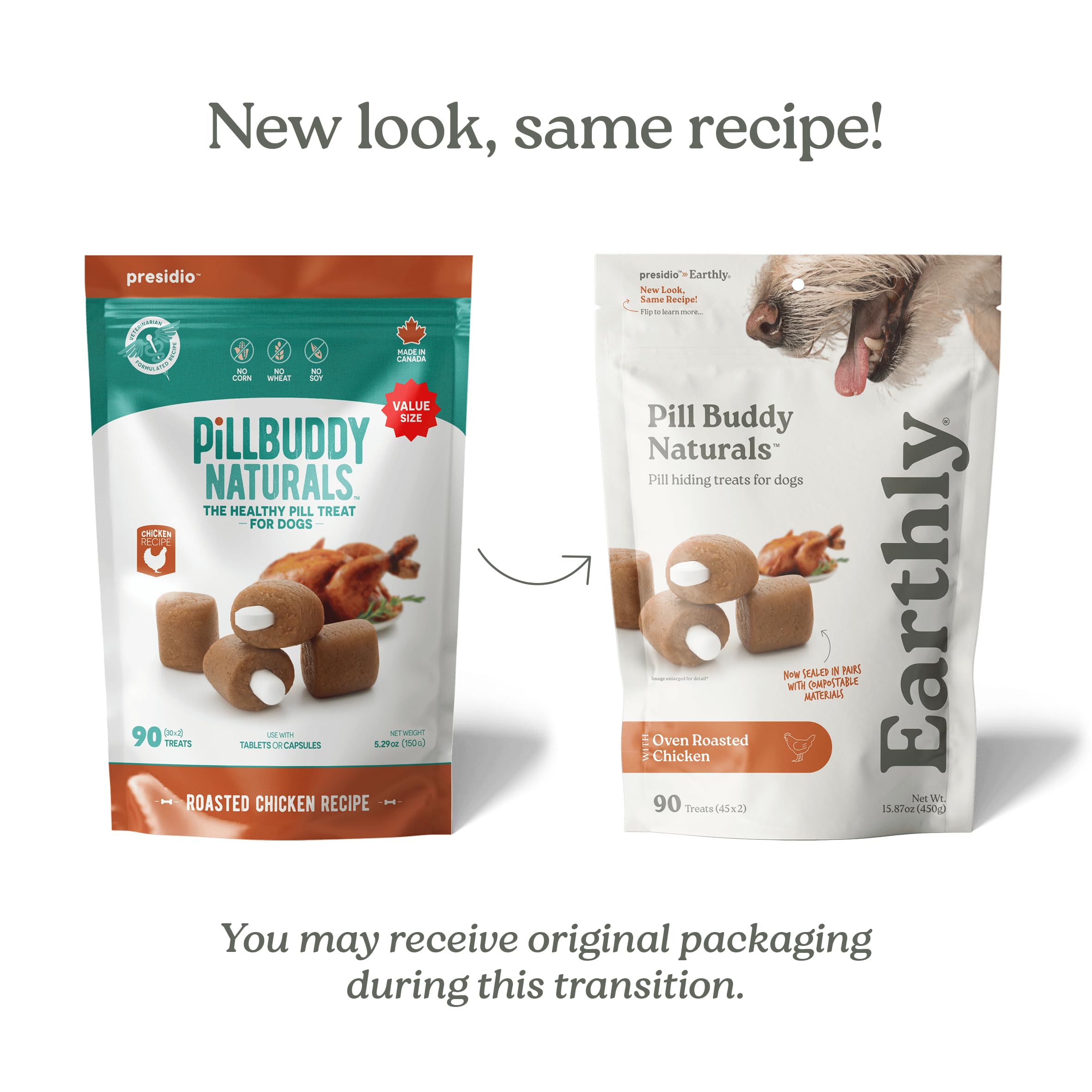 Presidio Pill Buddy hides pills effortlessly with a tasty, chew-friendly bite.