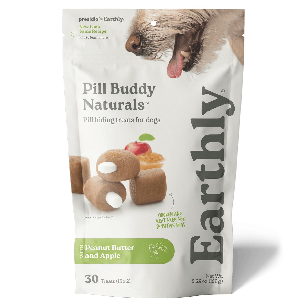 Presidio Pill Buddy Apple Recipe treat provides smooth concealment for easy pill hiding.
