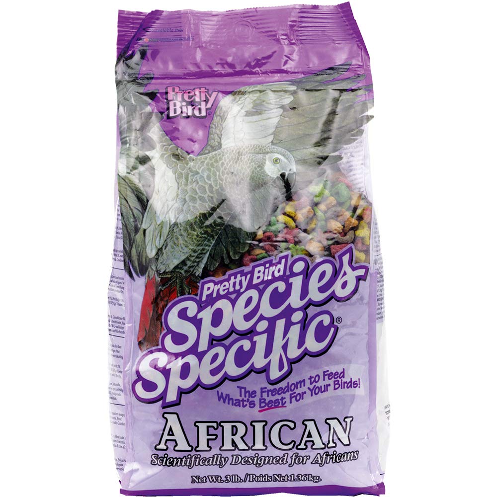 Pretty Bird BPB73313 African bird food bag supports balanced nutrition for conures.