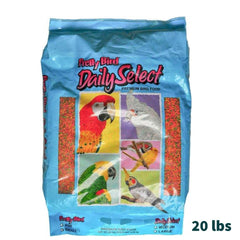 Pretty Bird Daily Select medium-bird size bites, ideal for African Grays and Amazons.