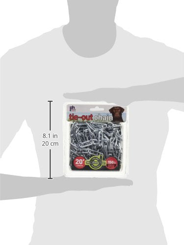 Heavy-duty chain designed for dogs up to 150 lbs with durable construction