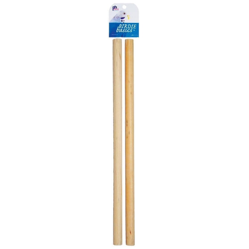 Prevue Bird Perch natural wood 17in provides comfy resting and easy cleaning for birds.