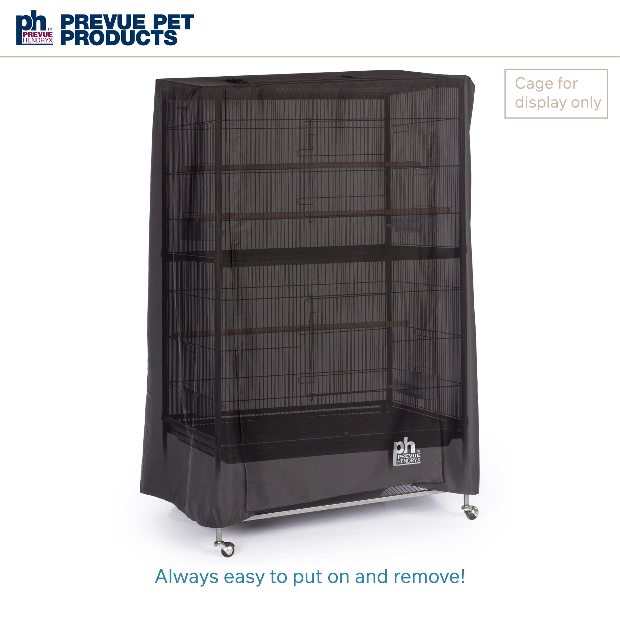 Prevue Hendryx Good Night Bird Cage Cover in dim room scene for calm ambiance.