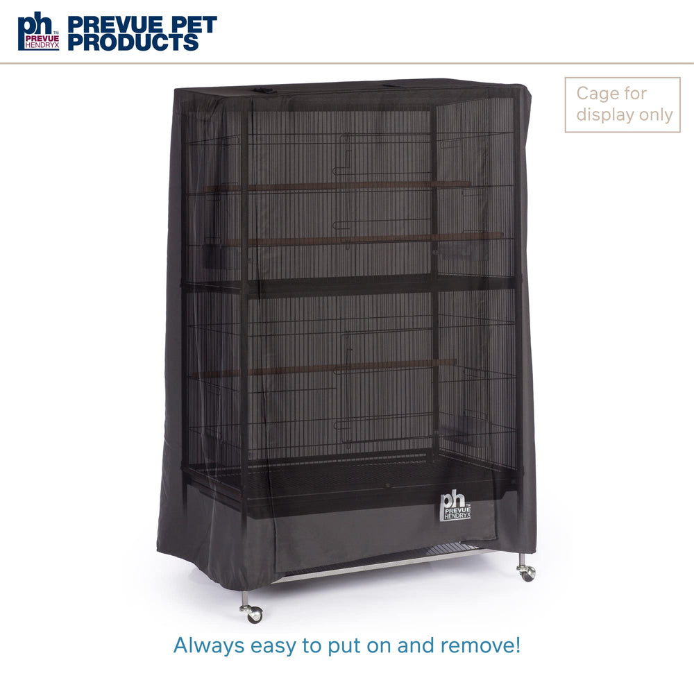 Prevue Hendryx Good Night Bird Cage Cover in dim room scene for calm ambiance.