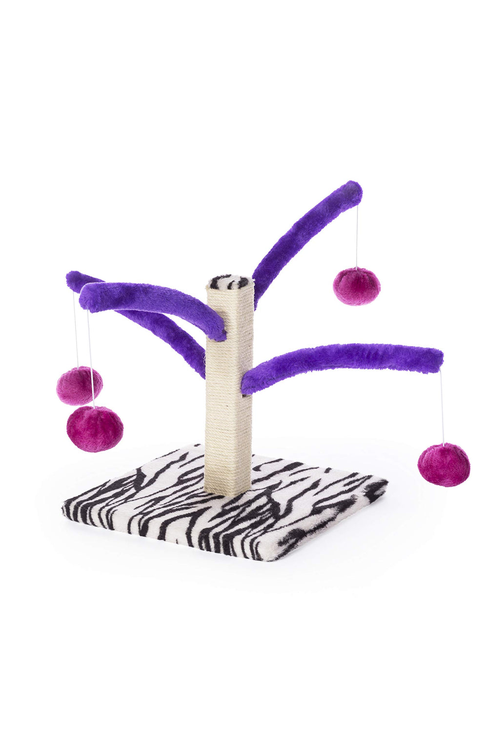 PH Prevue Hendryx Kitty Power Bounce Scratcher plush-springs close-up encourages chasing and swatting games