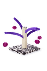PH Prevue Hendryx Kitty Power Bounce Scratcher purple-base promotes interactive play and scratching
