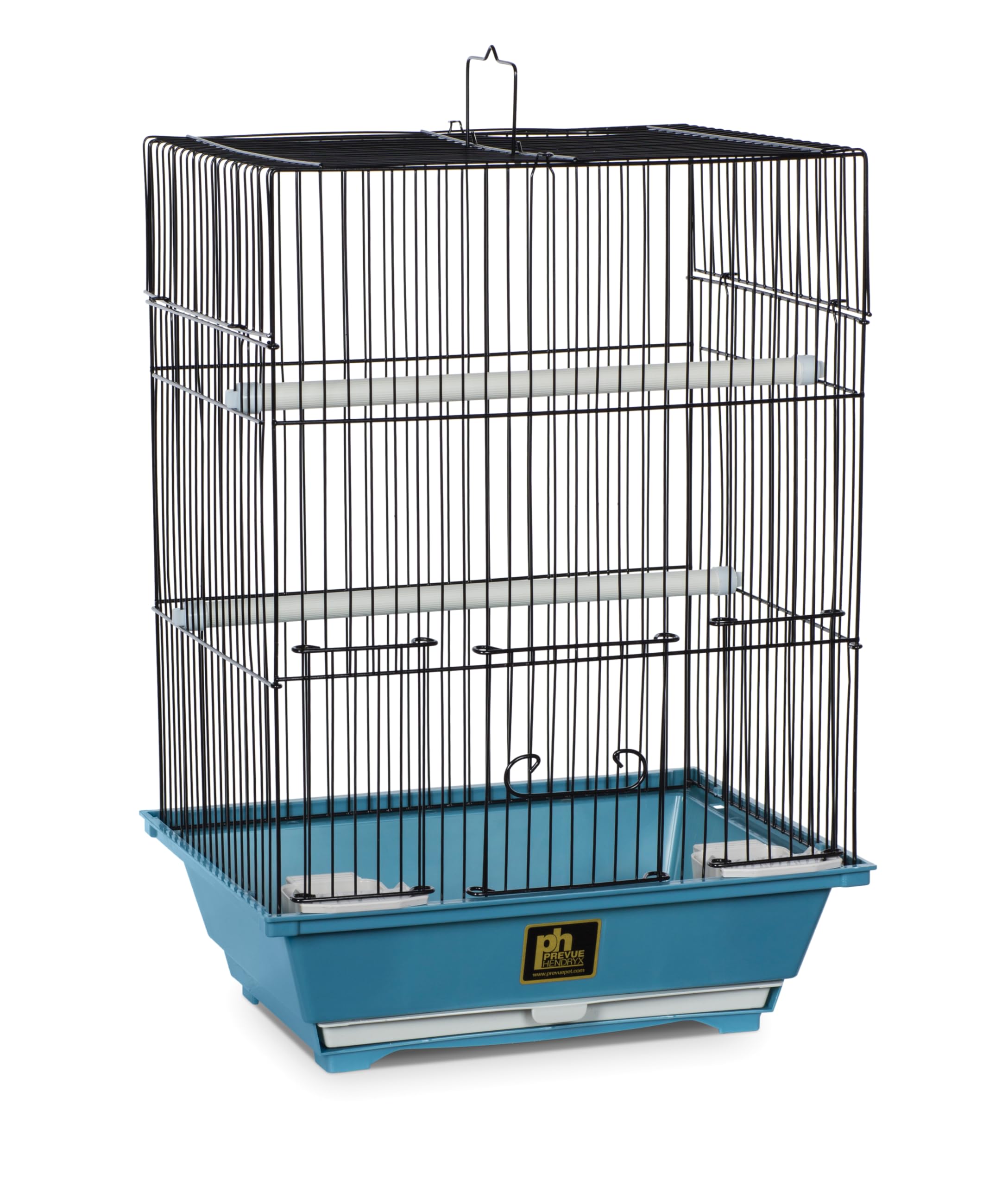 Prevue SP50021 slate bird cage front view emphasizes its compact travel-friendly design