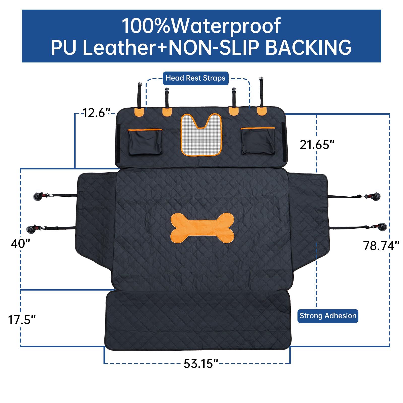 PREWERK Dog Cargo Liner easy to wipe clean after outdoor adventures