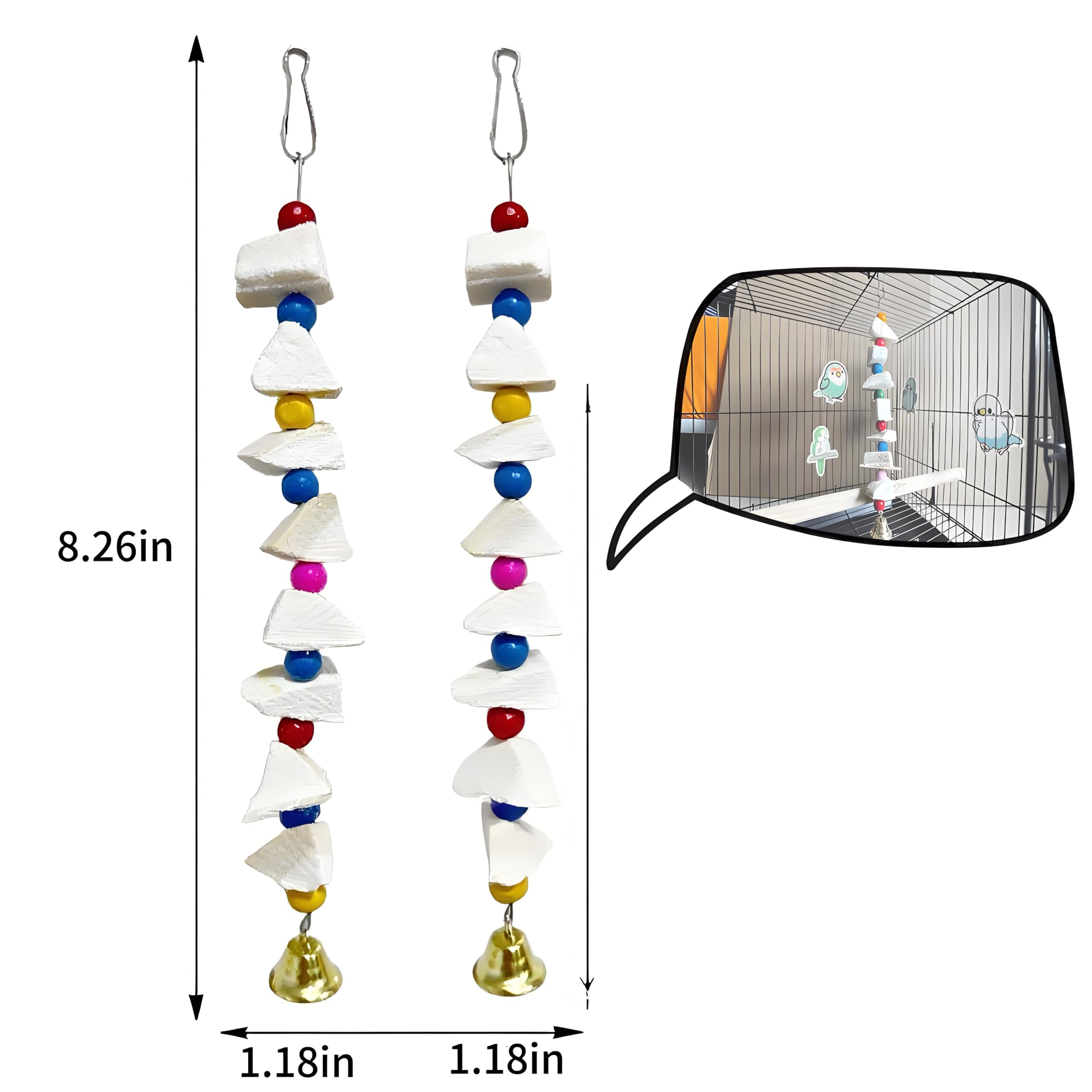 PRFOKEY easy-clip design attaches to cages quickly for instant play