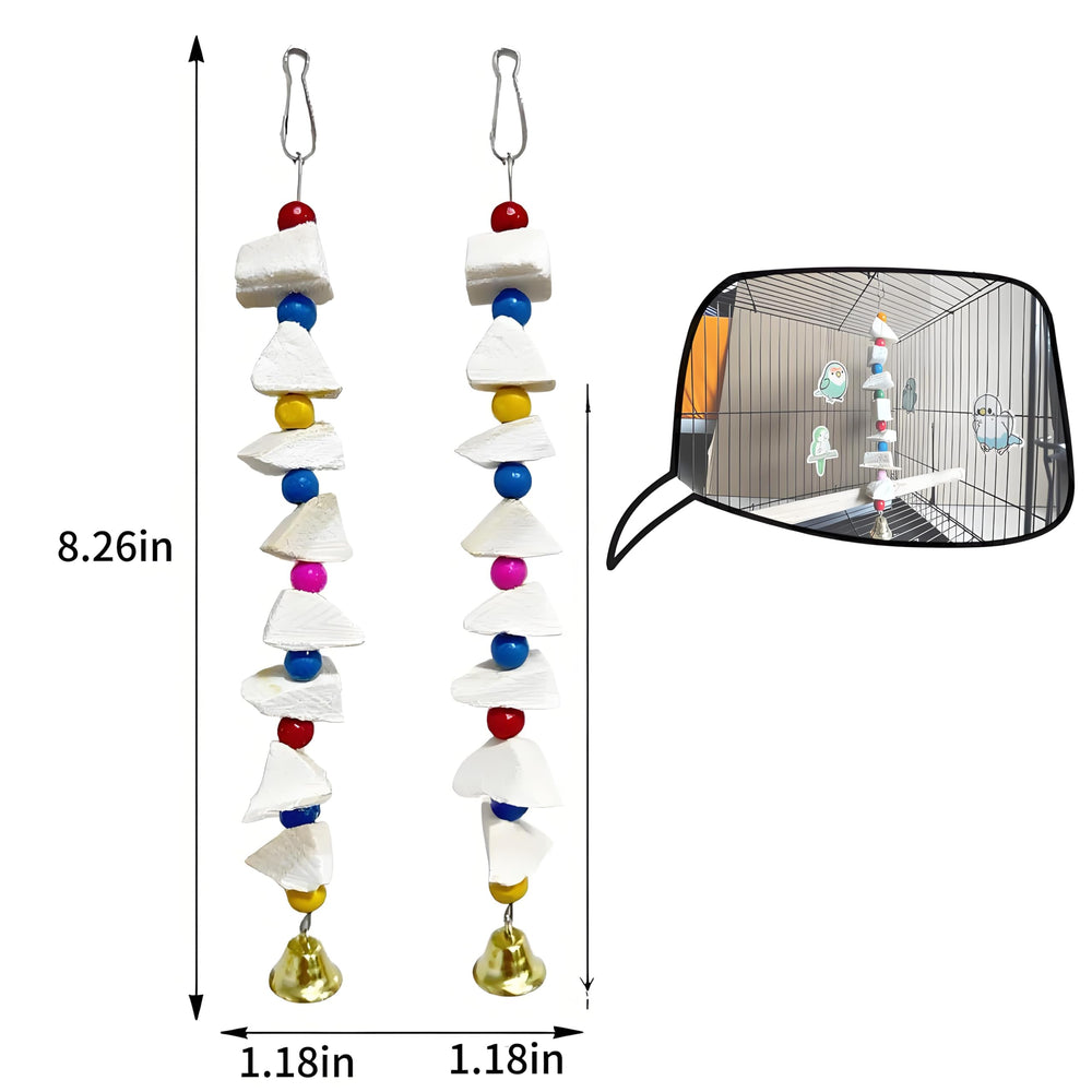 PRFOKEY easy-clip design attaches to cages quickly for instant play