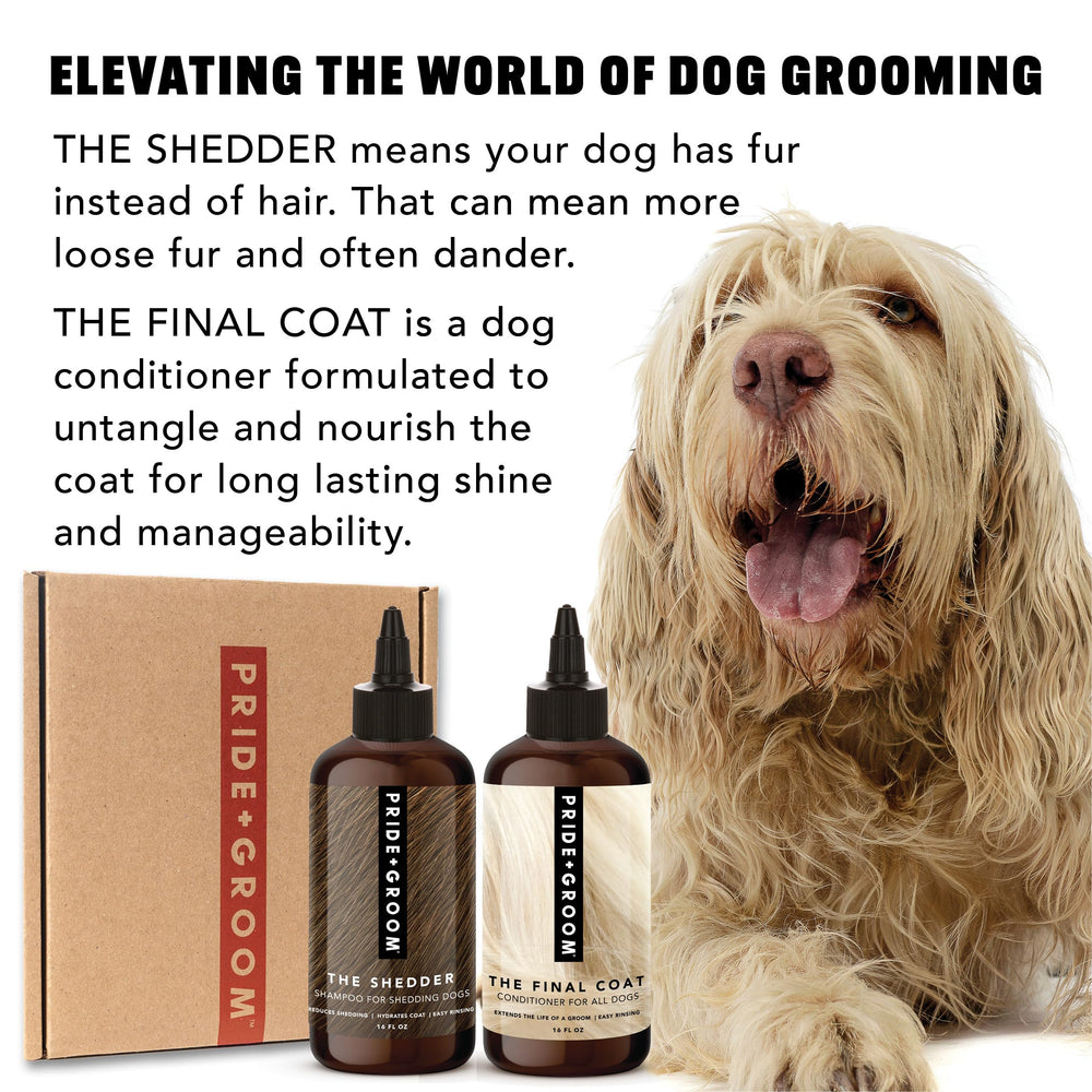 Pride and Groom all-natural ingredients scene with coconut oil and essential oils
