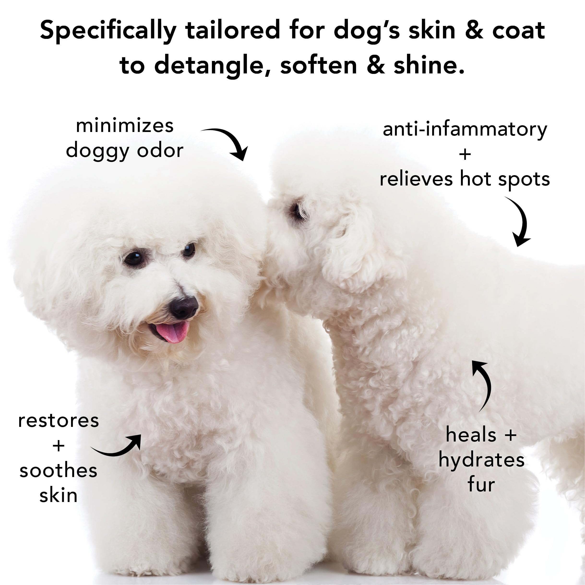PRIDE AND GROOM dog coat beauty with hydrating cleanse from nourishing oils.