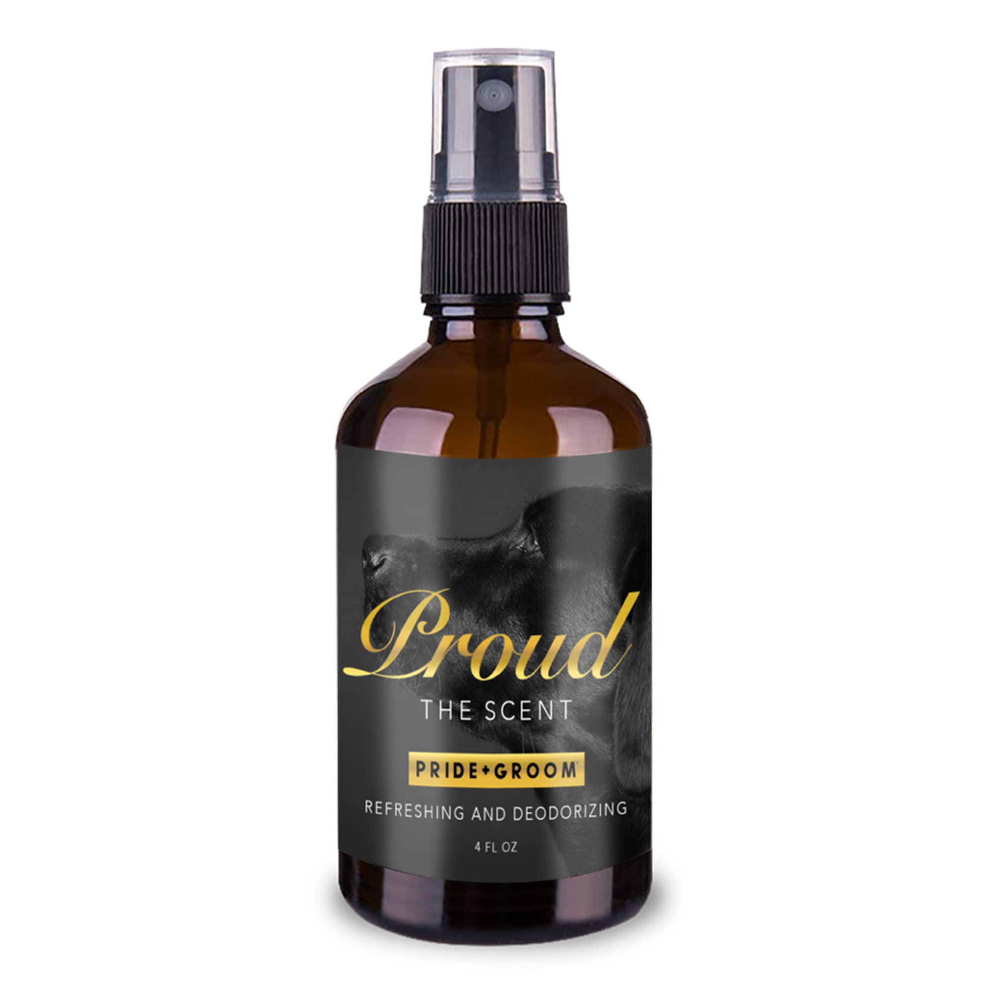 Pride and Groom Proud bottle 4oz for refreshing, deodorizing coats.