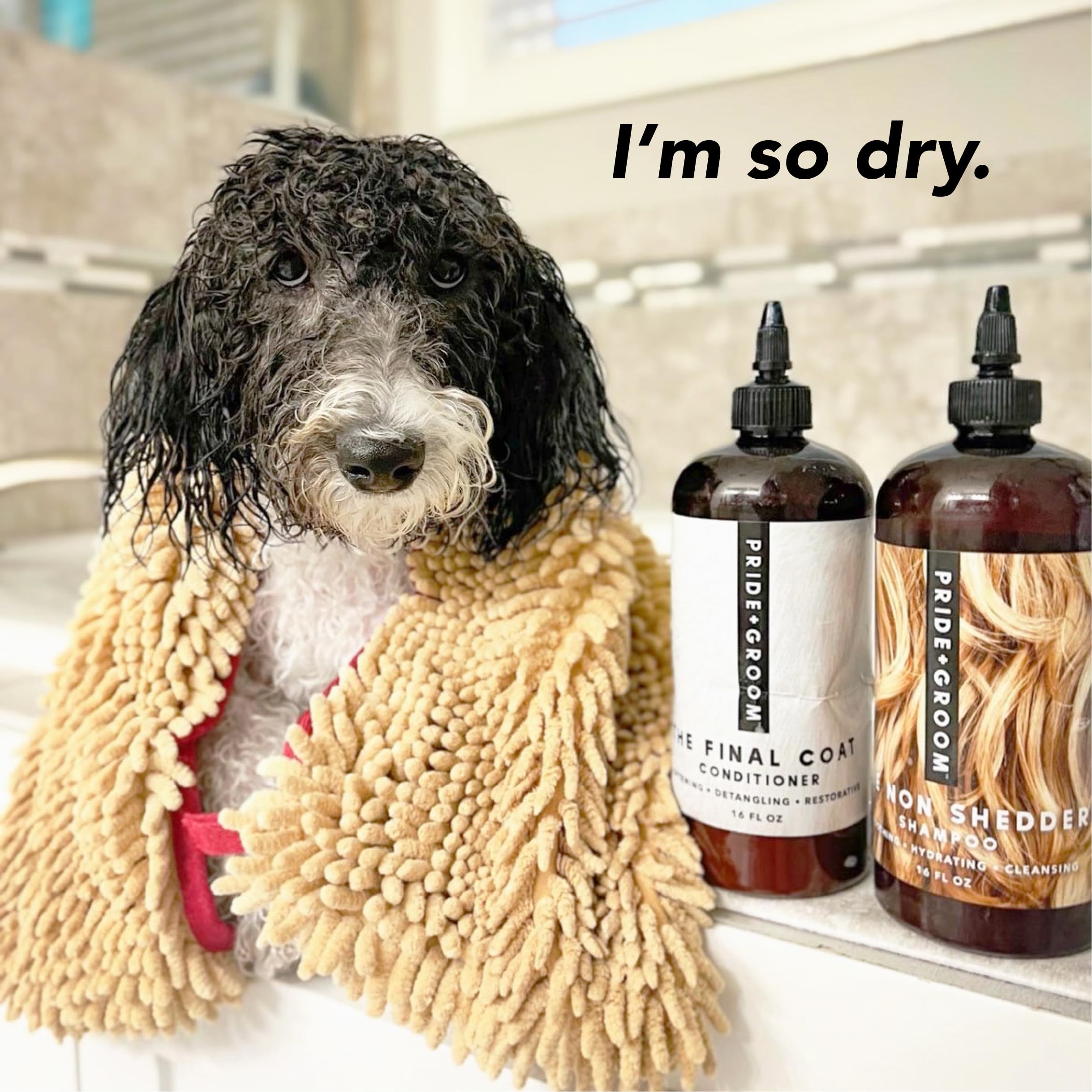 PRIDE AND GROOM The Towel is machine washable for easy upkeep after adventures.
