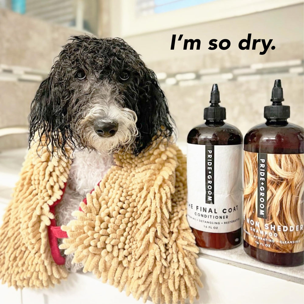 PRIDE AND GROOM The Towel is machine washable for easy upkeep after adventures.