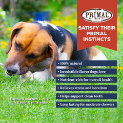 Primal Antlers for Dogs natural shed origin image highlights ethical sourcing.