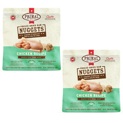Primal freeze-dried chicken nuggets packaging shows premium ready-to-serve quality