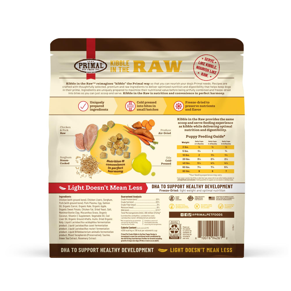 Primal Pet Foods No Fillers Allergen Free uses clean ingredients.