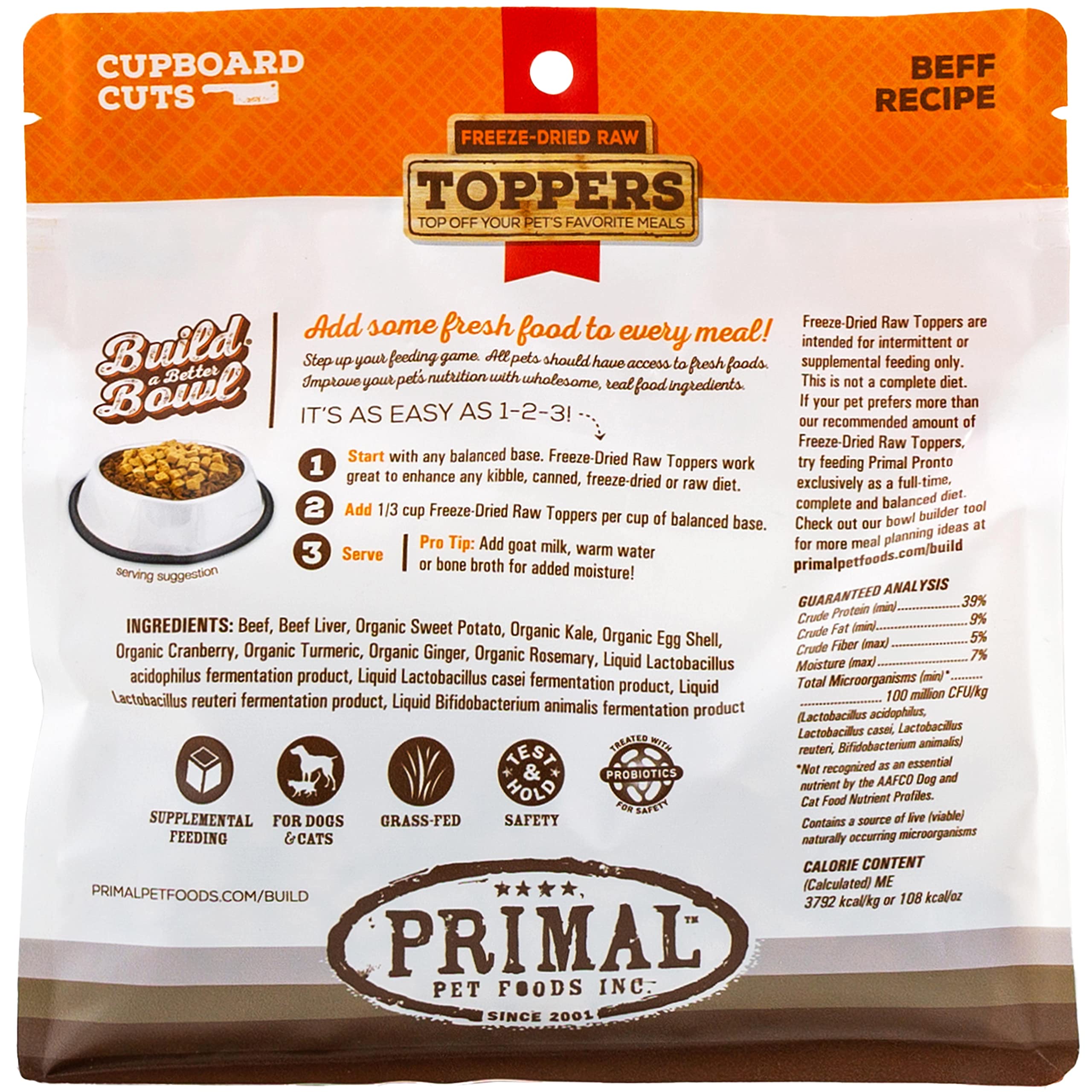 Primal Pet Foods Toppers aid picky eaters with tastier meals.