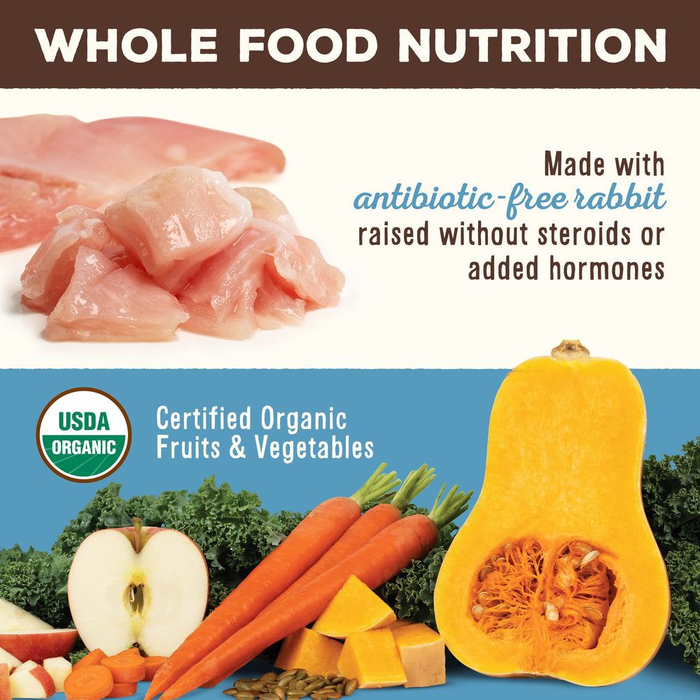 Primal Pet Foods rabbit nuggets rehydration shot demonstrates texture improvements for palatability.