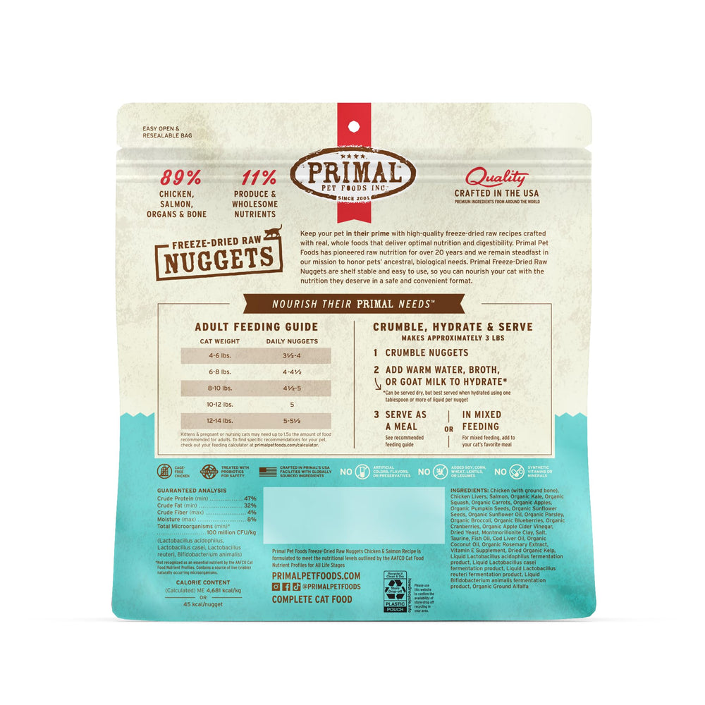 Primal Pet Foods shelf-stable raw nutrition for easy meal planning.