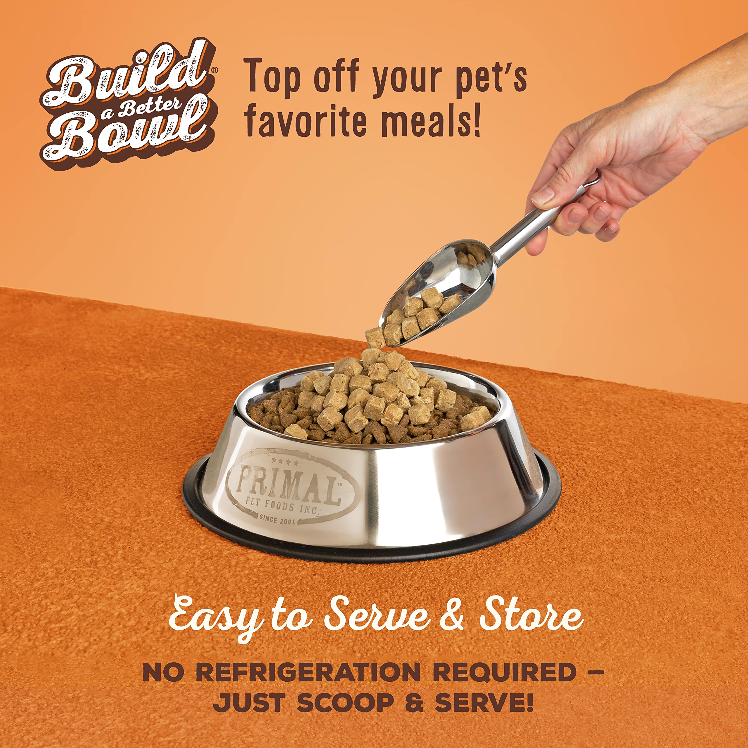 Primal Pet Foods Toppers Grain-Free Base highlights grain-free nutrition for base meals.