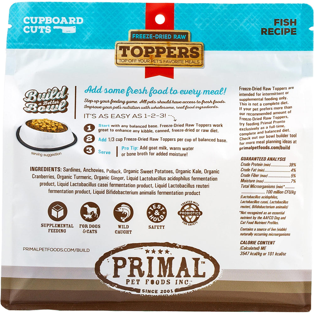Primal Pet Foods training snack serve; practical portion control while rewarding good behavior.