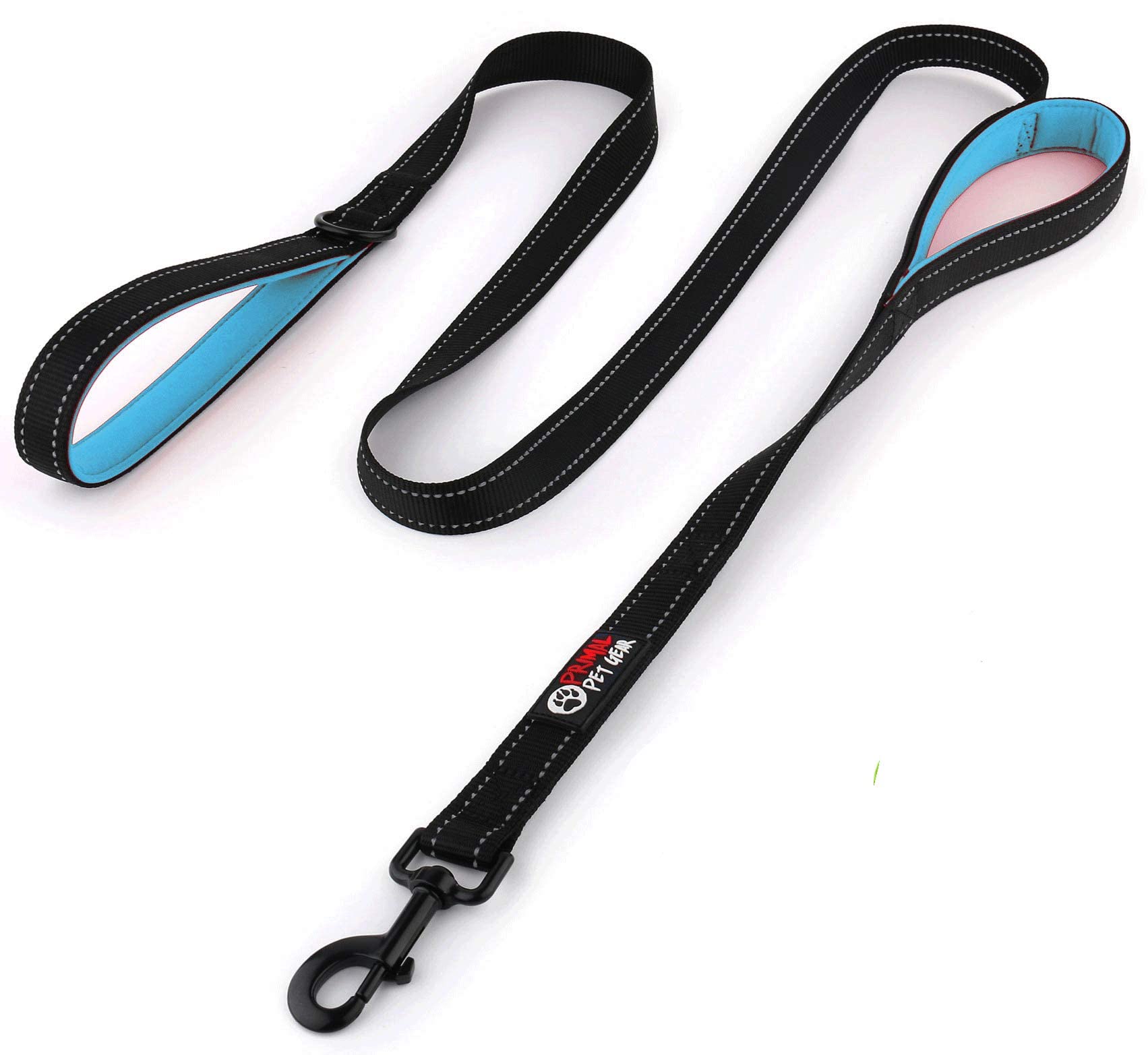 Primal Pet Gear correa doble manijas seis pies para control cercano durante paseos.