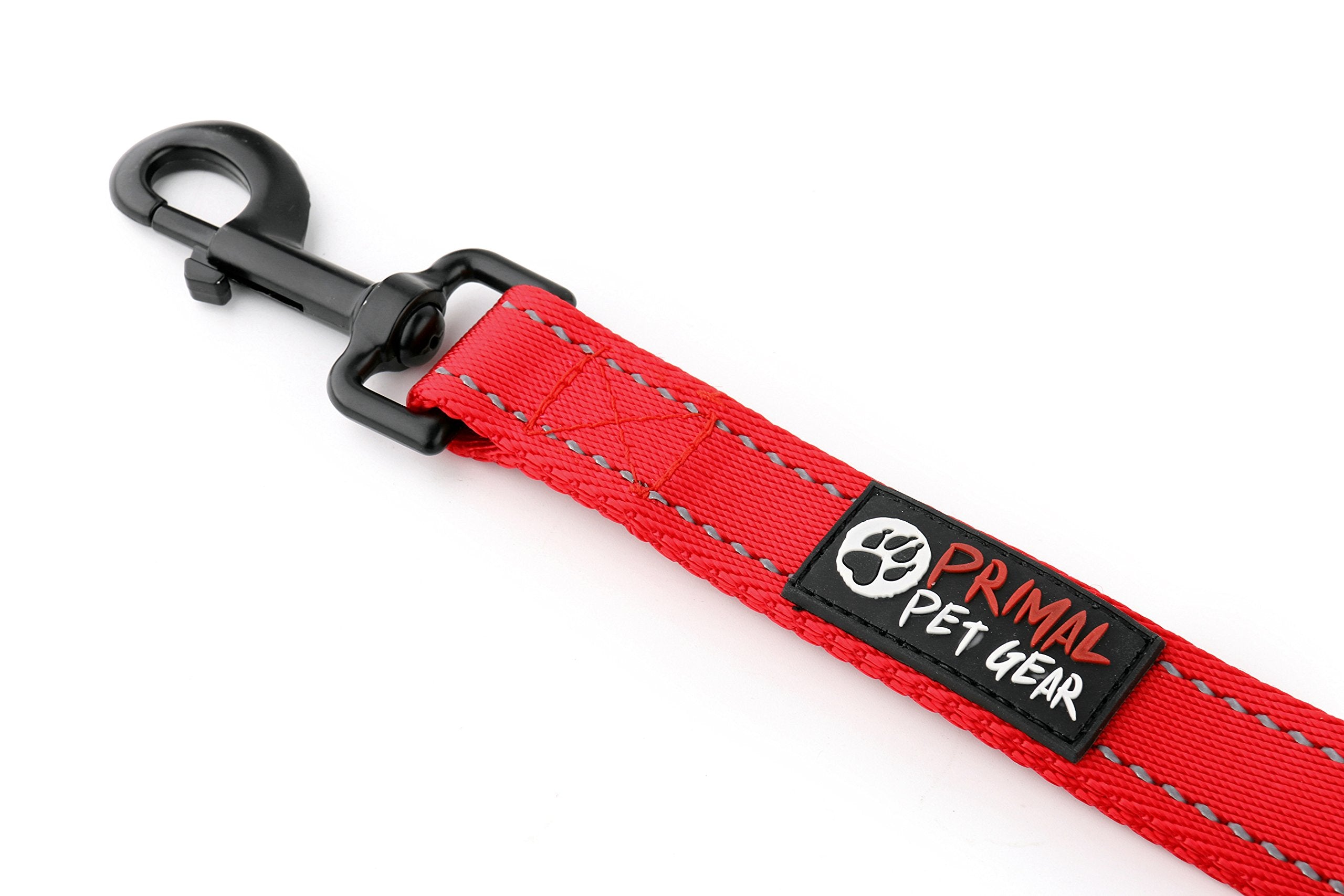 Primal Pet Gear large-dog leash shows sturdy design in red