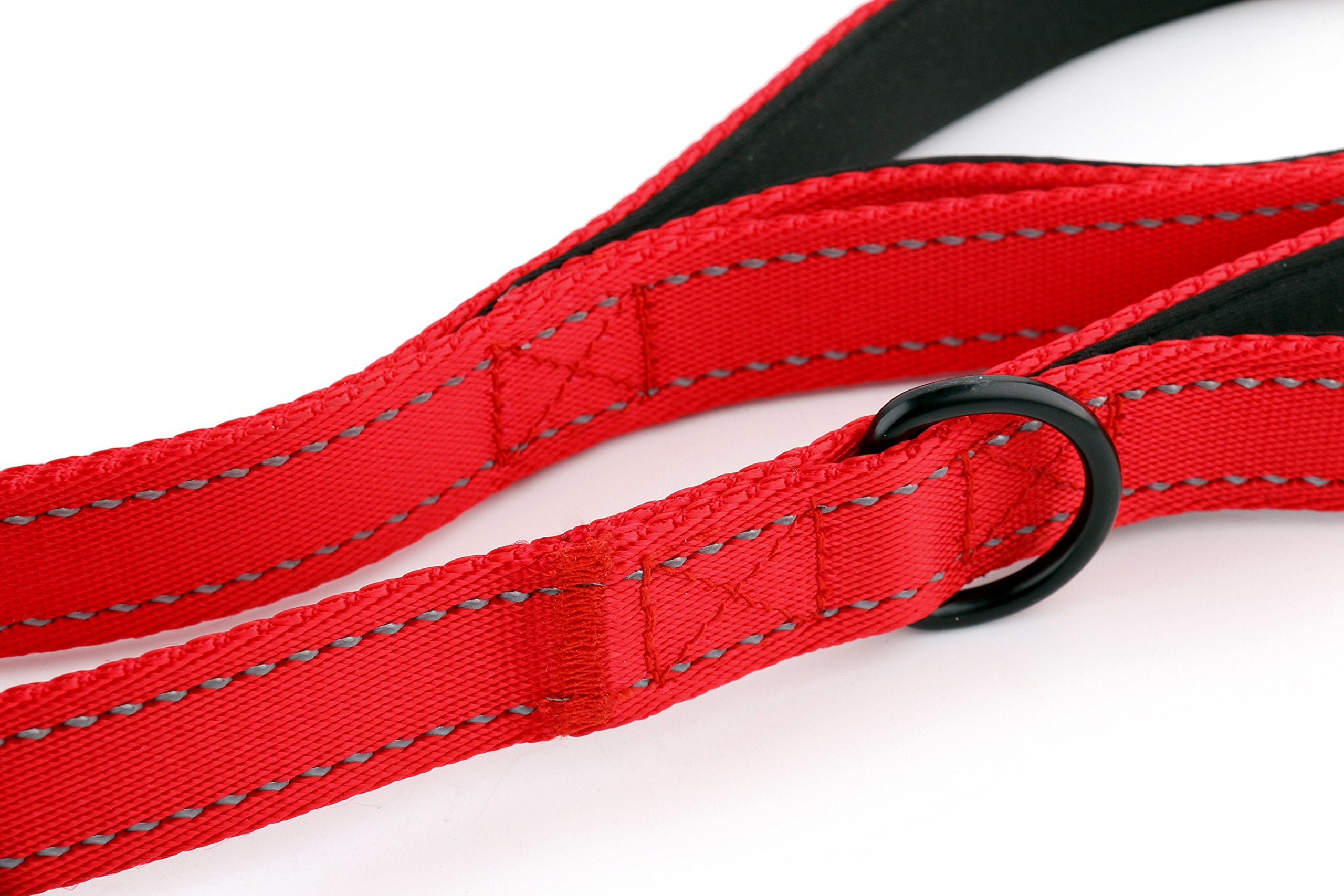 Primal Pet Gear medium-dog leash demonstrates comfortable grip in action