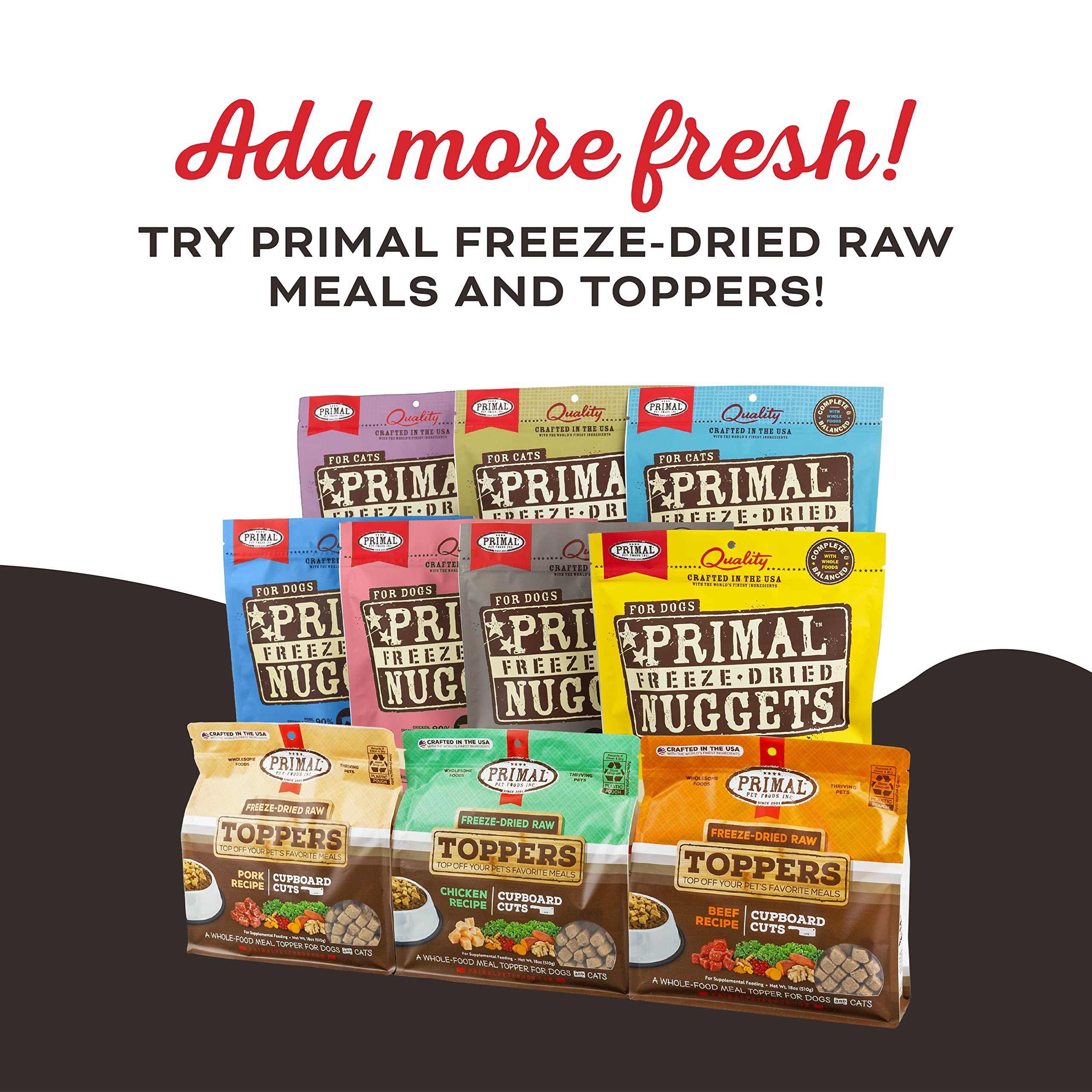 Primal Pet Foods pork liver cat treats showcase real liver flavor for cats that crave meat.
