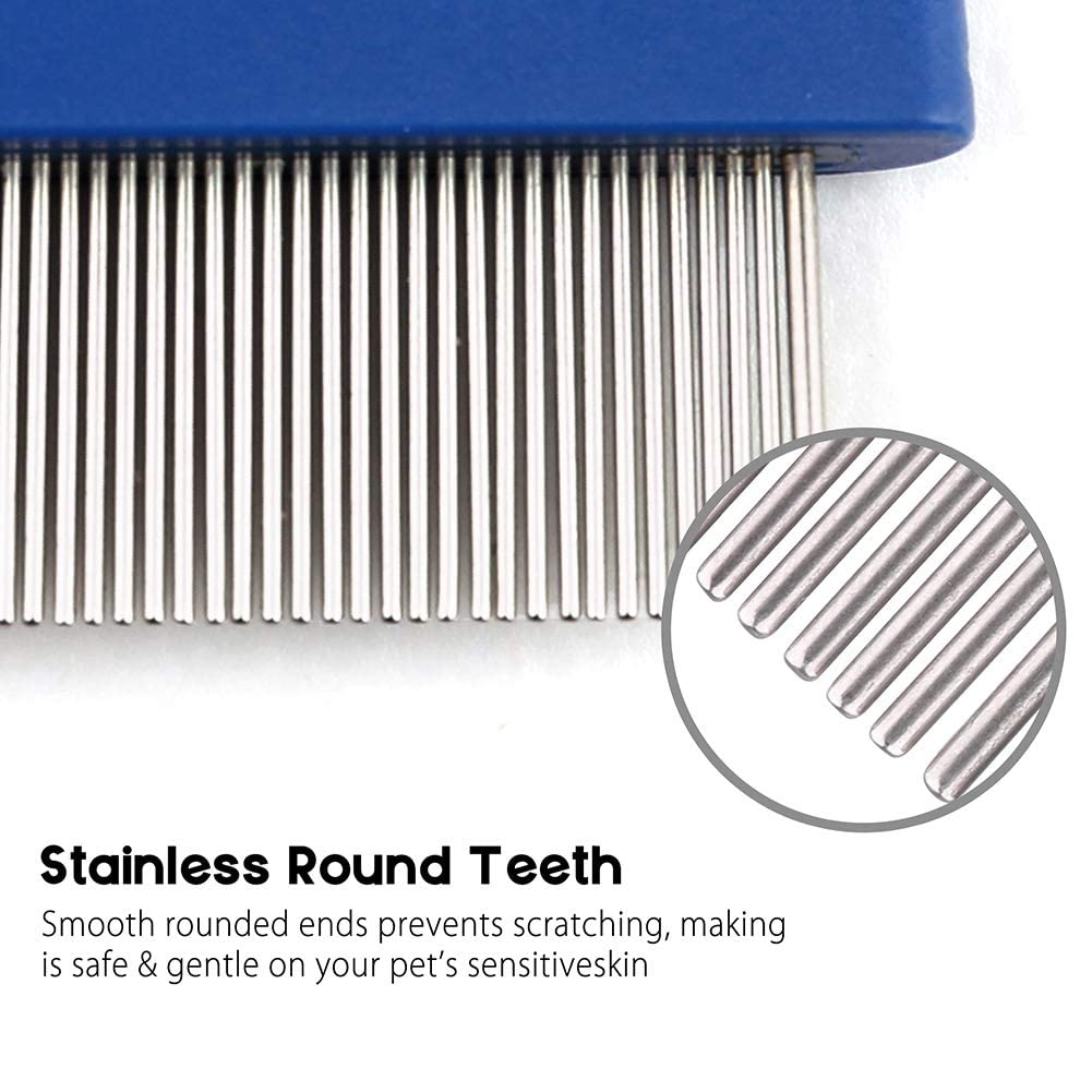 Prime Pets comb features a balanced, comfortable handle for steady control.
