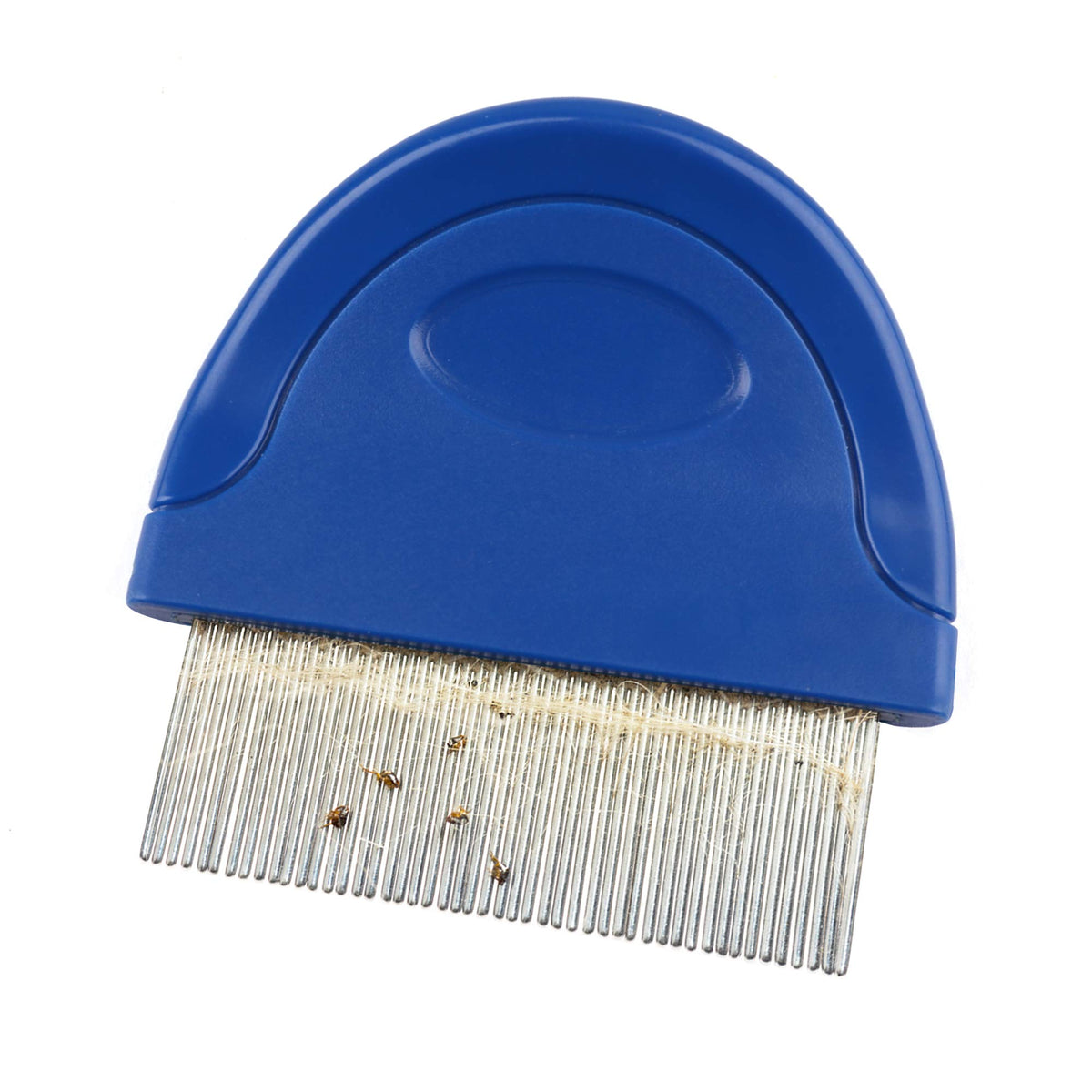 Prime Pets comb handheld-use closeup for precise, gentle grooming.