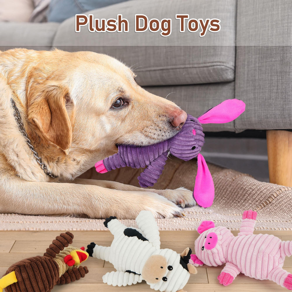Prime Pets dog toy pink pig for gentle play and cuddling