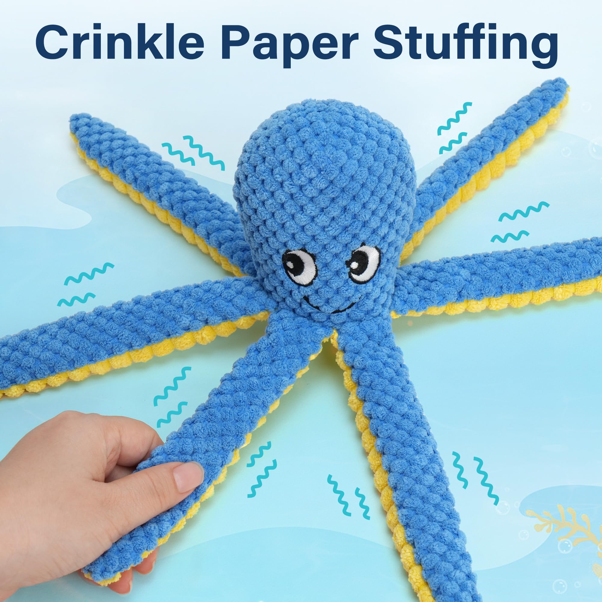 Prime Pets red lobster toy—durable plush with crinkle legs for lively tug-of-war and fetch.