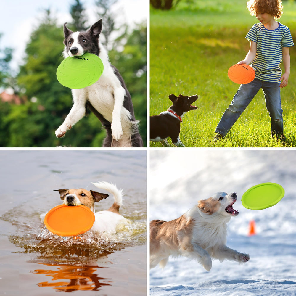 Prime Pets dog training toy disc supports indoor and outdoor training