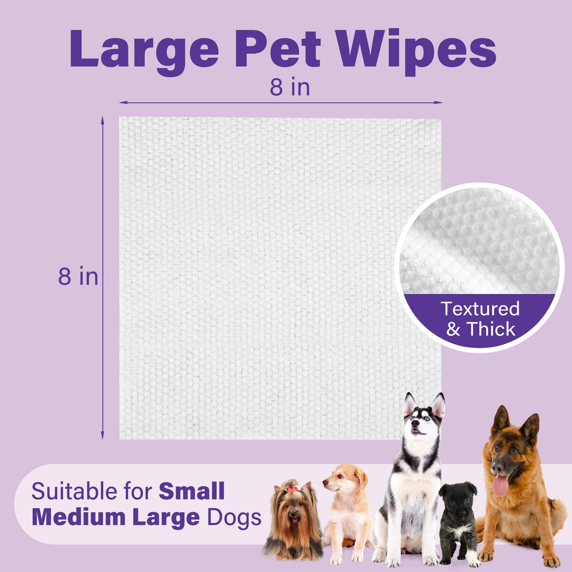 Prime Pets dog wipes for butt gently cleanse and refresh between baths.