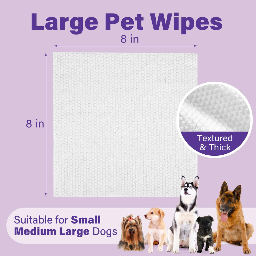 Prime Pets dog wipes for butt gently cleanse and refresh between baths.