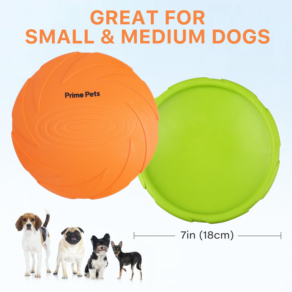 Prime Pets non-toxic natural rubber disc may help clean teeth during play
